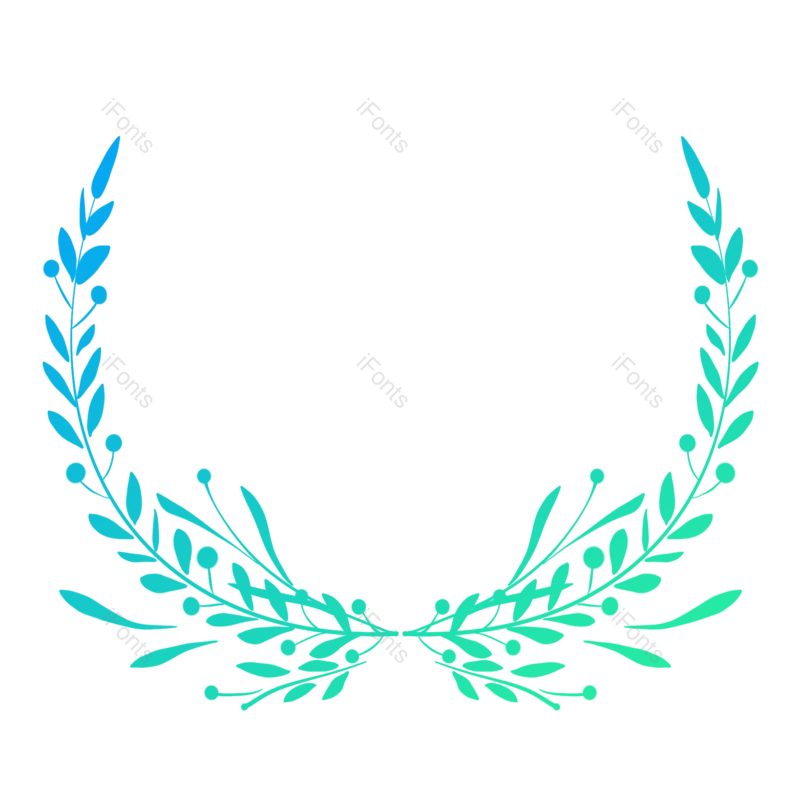 花纹图片,树叶边框元素,手绘树叶PNG,植物边框免抠素材